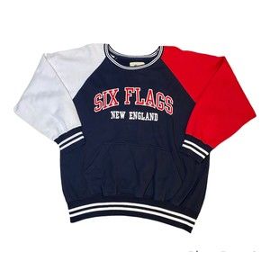 Six Flags New England Stitched Color Block Sweatshirt